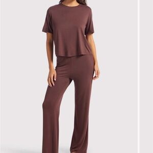 Nuuds Brown pajama set size L Long